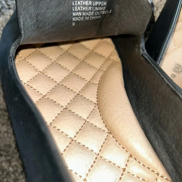 Birdies Flats Womens Size 9 The Starling Loafer Black Leather Round Toe Slip On - Picture 5 of 10